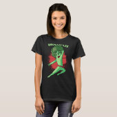 Brocco Lee Broccoli Vegetable Pun Vegan Martial A T-shirt (Voorkant volledig)