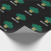 Brocco-lick Funny Veggie Broccoli Pun Dark BG Cadeaupapier (Hoek)