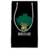 Brocco-lick Grappige Groente Broccoli Grap Donkere Klein Cadeauzakje (Voorkant)
