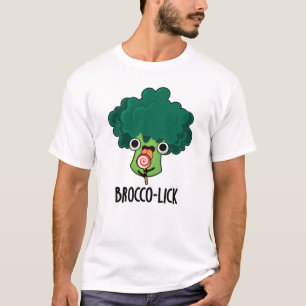Brocco lick Grappige Veggie Broccoli Pun T-shirt