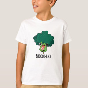 Brocco lick Grappige Veggie Broccoli Pun T-shirt