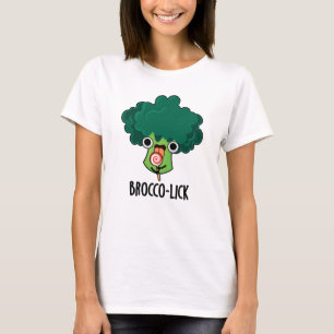 Brocco lick Grappige Veggie Broccoli Pun T-shirt