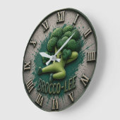 Brocco Life Funny Broccoli Cute Vegetable Kitchen Grote Klok (Hoek)