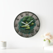Brocco Life Funny Broccoli Cute Vegetable Kitchen Grote Klok (Huis)