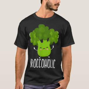 Broccoholic vegetable Vegetarian Vegan Broccoli T-shirt