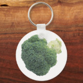 Broccoli 2,25-inch Basic Button Sleutelhanger (Voorkant)