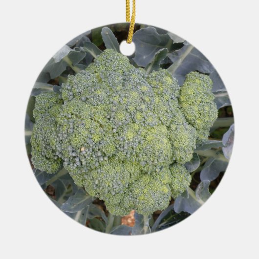 Broccoli - Aangepaste verjaardag Keramisch Ornament (Voorkant)