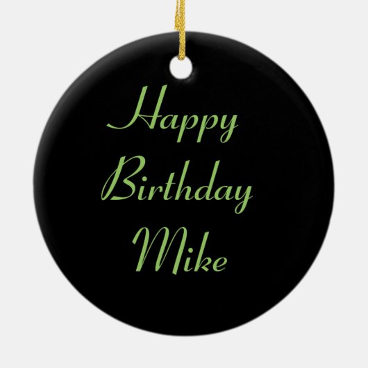 Broccoli - Aangepaste verjaardag Keramisch Ornament (Achterkant)