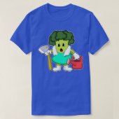 Broccoli als boer met water t-shirt (Design voorkant)