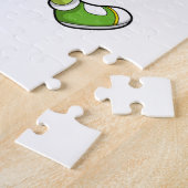 Broccoli als muzikant met gitaar legpuzzel (Zijkant)