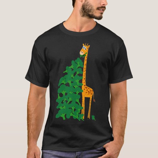 Broccoli and Giraffe Classic T-Shirt (Voorkant)