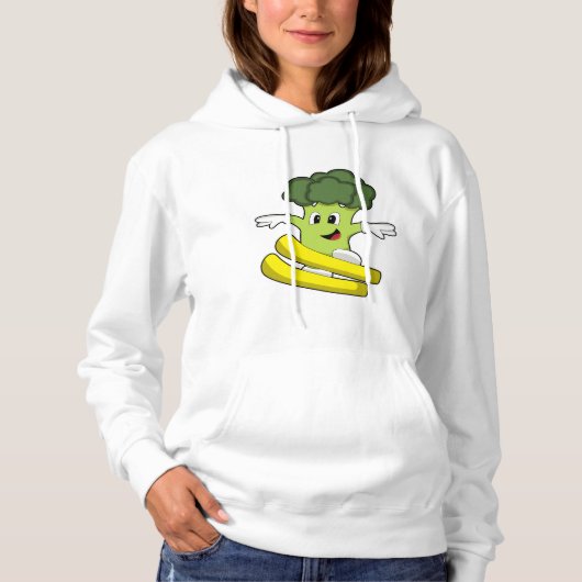Broccoli as Skier with Ski Hoodie (Voorkant)