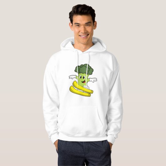 Broccoli as Skier with Ski Hoodie (Voorkant volledig)