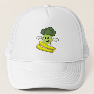 Broccoli as Skier with Ski Trucker Pet