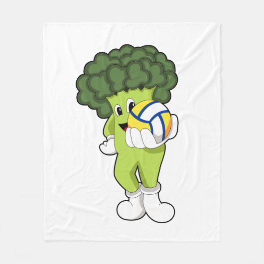 Broccoli at Volleyball Sports Fleece Deken (Voorkant)
