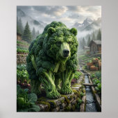 Broccoli Beertuin Poster (Voorkant)