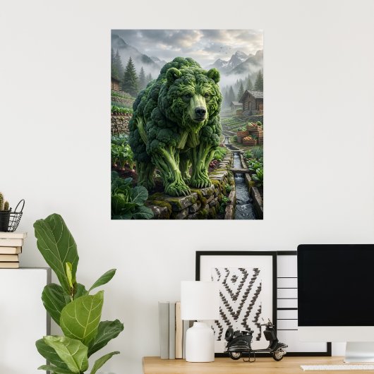 Broccoli Beertuin Poster (Thuiskantoor)
