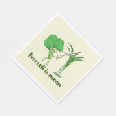 Broccoli betekent: servet (Hoek)