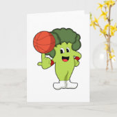 Broccoli bij Basketbalsporten Kaart (Gele Bloem)