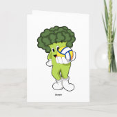 Broccoli bij Volleybal Sporten Kaart (Achterkant)