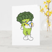 Broccoli bij Volleybal Sporten Kaart (Gele Bloem)
