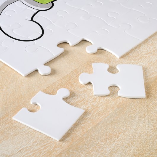 Broccoli bij Volleybalsport Legpuzzel (Zijkant)