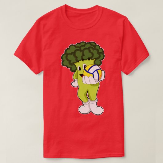 Broccoli bij Volleybalsport T-shirt (Design voorkant)