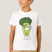 Broccoli bij Volleybalsport T-shirt (Voorkant)