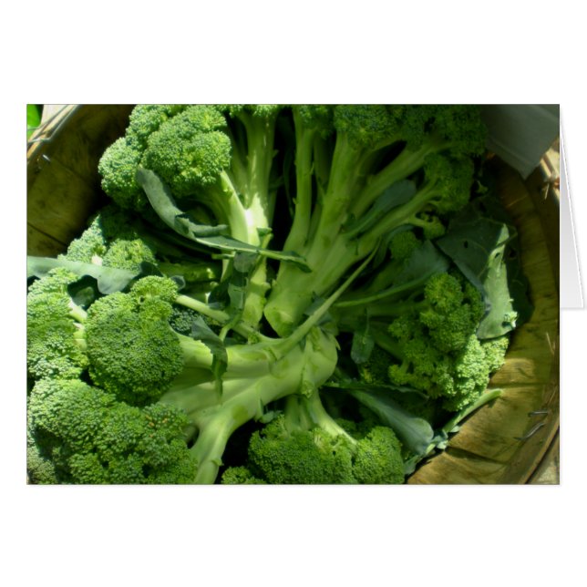 Broccoli-blanco Kaart (Voorkant Horizontaal)