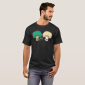 Broccoli Bloemkool Spook Veganistisch Vegetarisch T-shirt (Voorkant volledig)