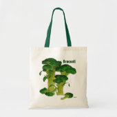 Broccoli boodschappentas tote bag (Voorkant)