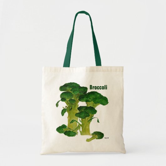 Broccoli boodschappentas tote bag (Voorkant)