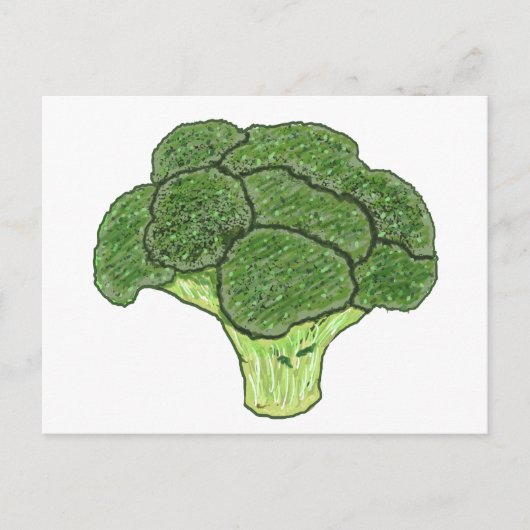 Broccoli Briefkaart (Voorkant)