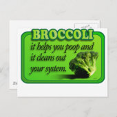 broccoli briefkaart (Voorkant / Achterkant)