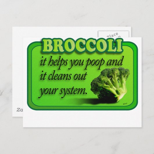 broccoli briefkaart (Voorkant / Achterkant)