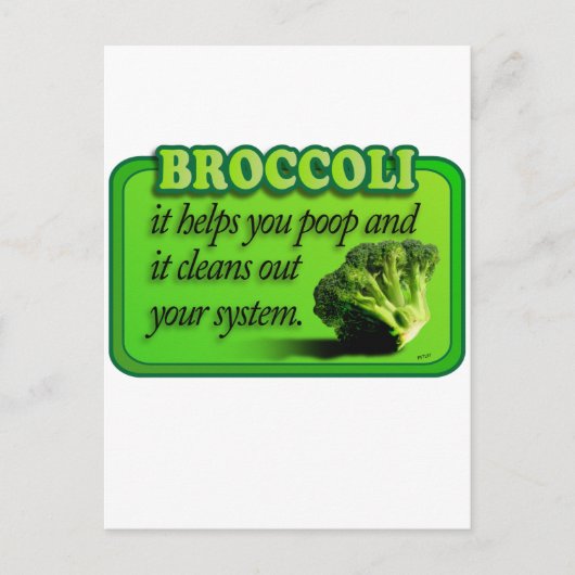 broccoli briefkaart (Voorkant)