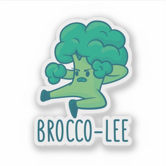 Broccoli Brocco-Lee Sticker (Voorkant)