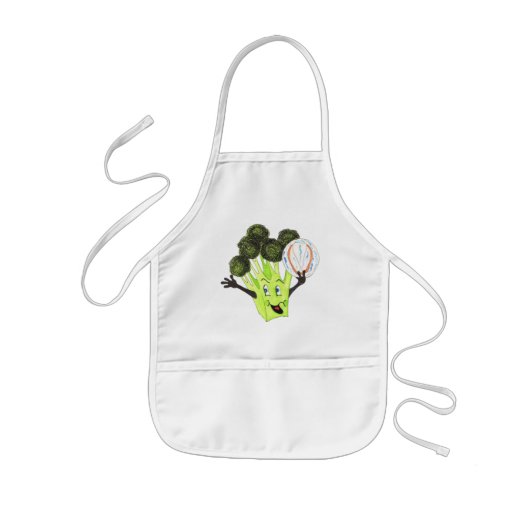 Broccoli Bruno Kinderen Apron Kinder Schort (Voorkant)