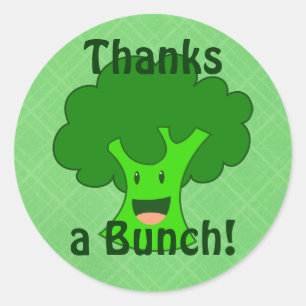 Broccoli Bunch Ronde Sticker