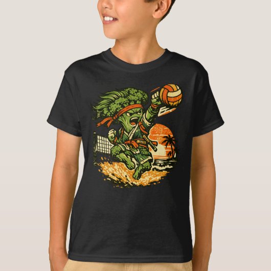 Broccoli Bushido Beachvolleybal — Summer Spike  T-shirt (Voorkant)