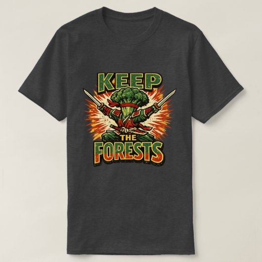 Broccoli Bushido – BEHOUD DE BOSSEN Held T-shirt (Design voorkant)