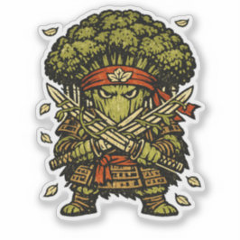 Broccoli Bushido — Beschermer van het Bos Sticker