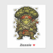 Broccoli Bushido — Beschermer van het Bos Sticker (Vel)