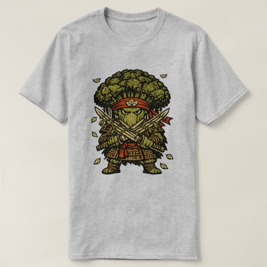 Broccoli Bushido — Beschermer van het Bos T-shirt (Design voorkant)
