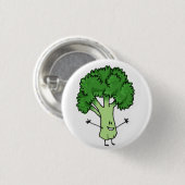 Broccoli-Button Ronde Button 3,2 Cm (Voorkant /achterkant)