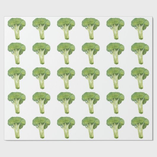 broccoli cadeaupapier (Vlak)