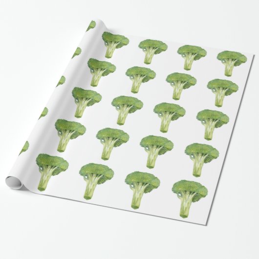 broccoli cadeaupapier (Uitgerold)