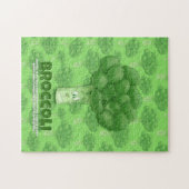 Broccoli cartoon gekke puzzel (Horizontaal)
