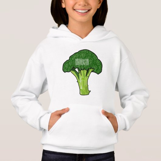 Broccoli cartoon illustratie (Voorkant)