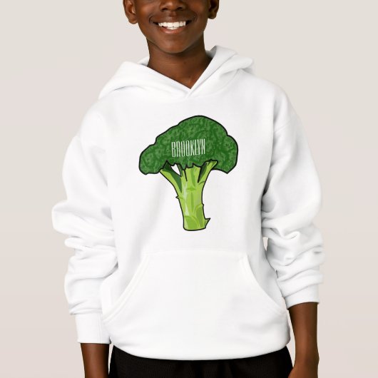 Broccoli cartoon illustratie (Voorkant)
